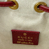 Gucci x Doraemon Bicolor Mini GG Supreme Bucket Bag