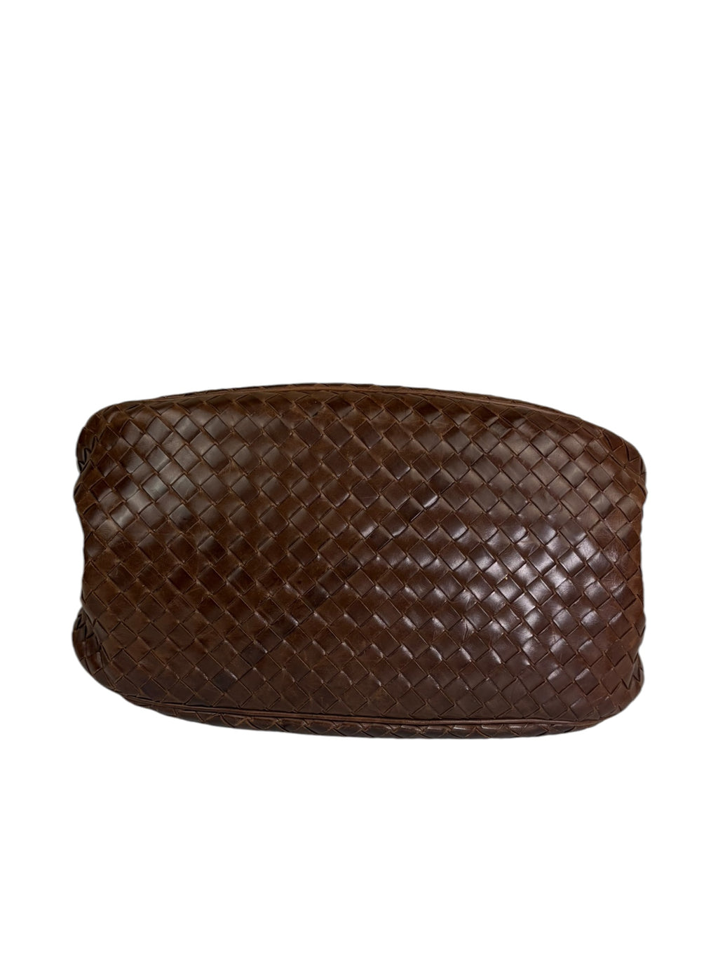 Bottega Veneta Brown Leather Intrecciato Top Handle Small Tote