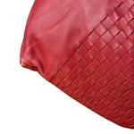 Bottega Veneta Vintage Red Hobo Aquilone Fortune Cookie Shoulder Bag