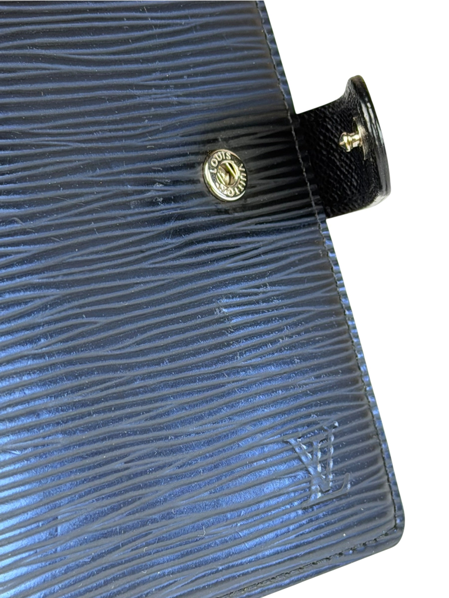 Louis Vuitton Black Epi Leather Agenda