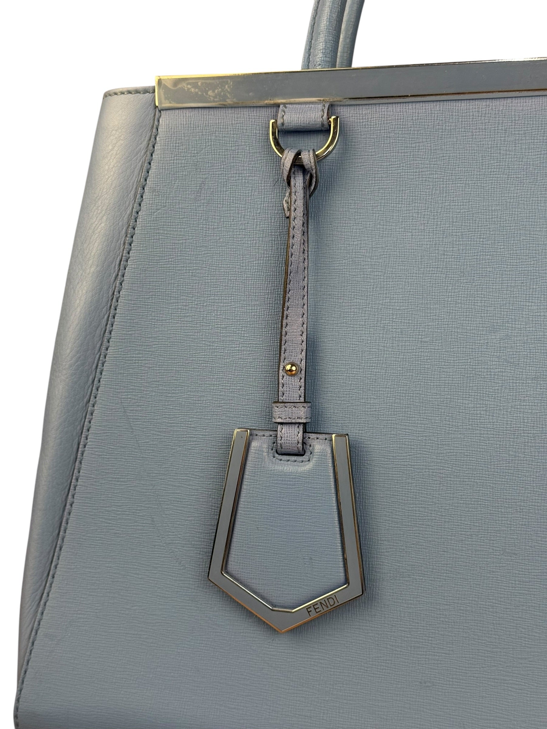 Fendi Cerulean Blue 3-Jours Silhouette Hand Bag