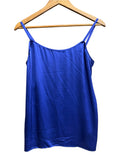 1970s Fendi Roma 365 Royal Blue Silk Top