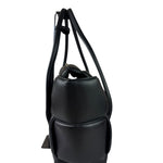 Bottega Veneta Black Nappa Leather Maxi Intrecciato Padded Large Arco Shoulder Bag