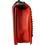 Chanel Quilted Stitch Red Leather Boy Bag 2014