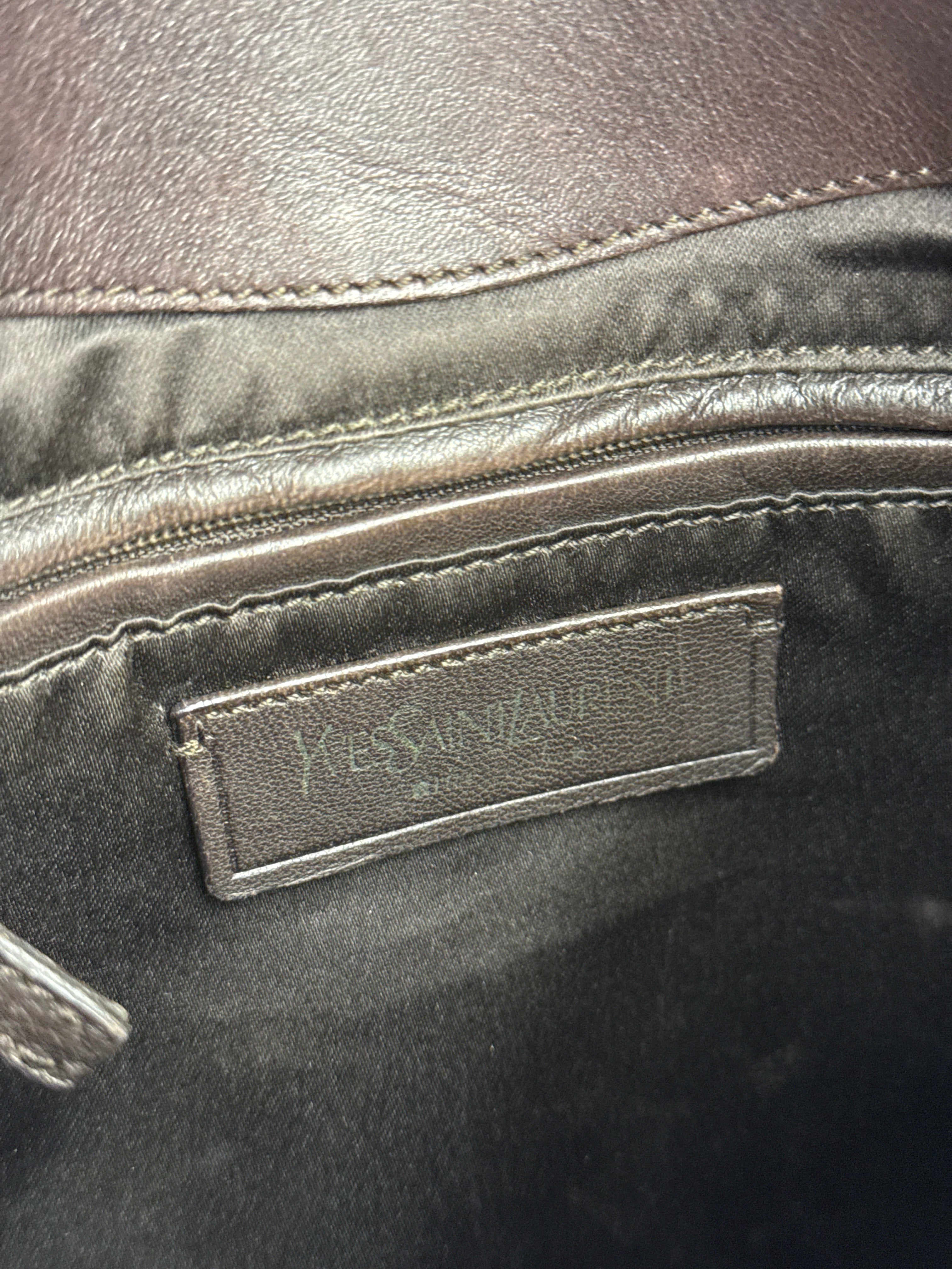 Yves Saint Laurent Tan Brown Messenger Bag
