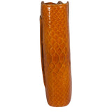 Chanel Orange Pythonskin Flap Wallet On Chain 2013
