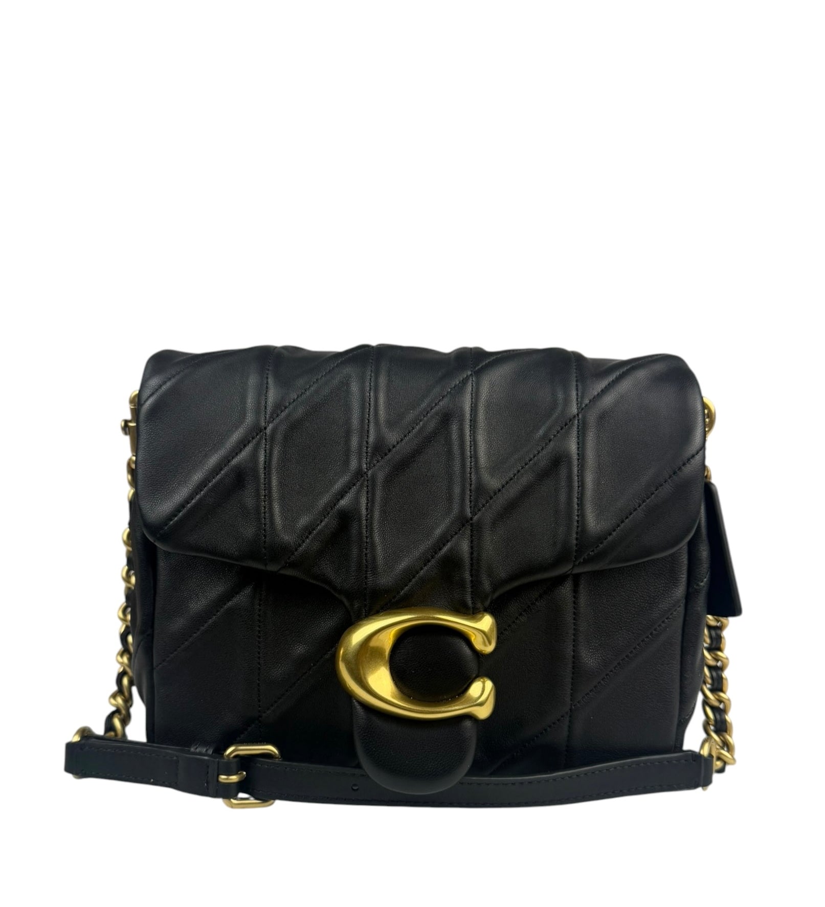 Coach Black Nappa Leather Tabby Shoulder Bag