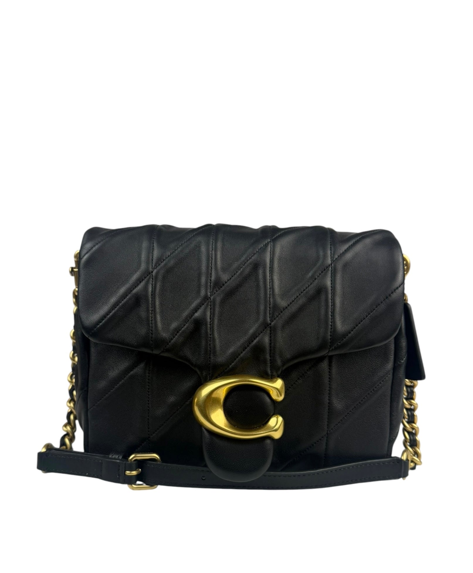Coach Black Nappa Leather Tabby Shoulder Bag
