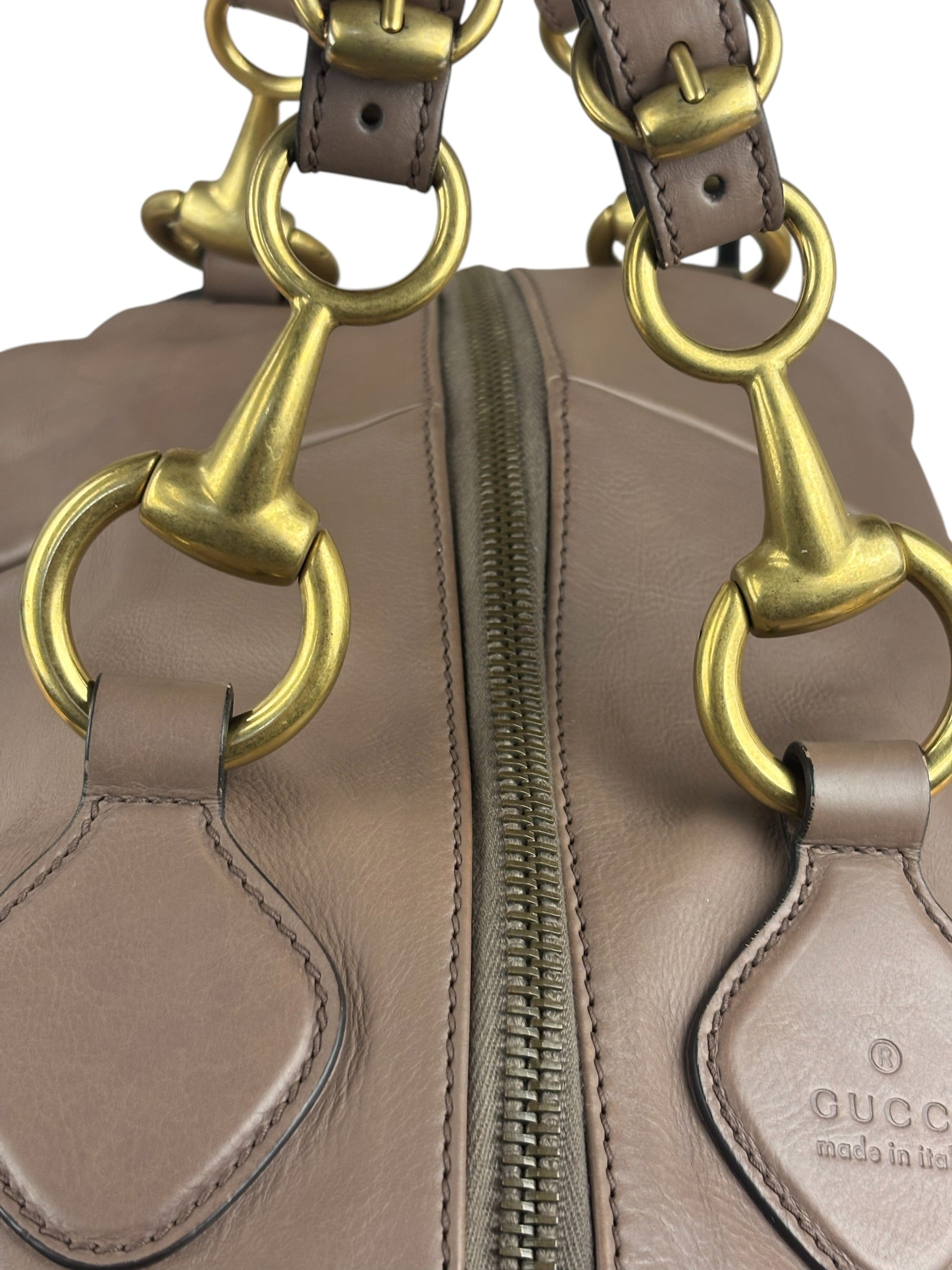 Gucci Dusty Rose Leather Charlotte Shoulder Bag
