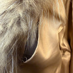 Vintage Brown Raccoon Full Length Fur Coat