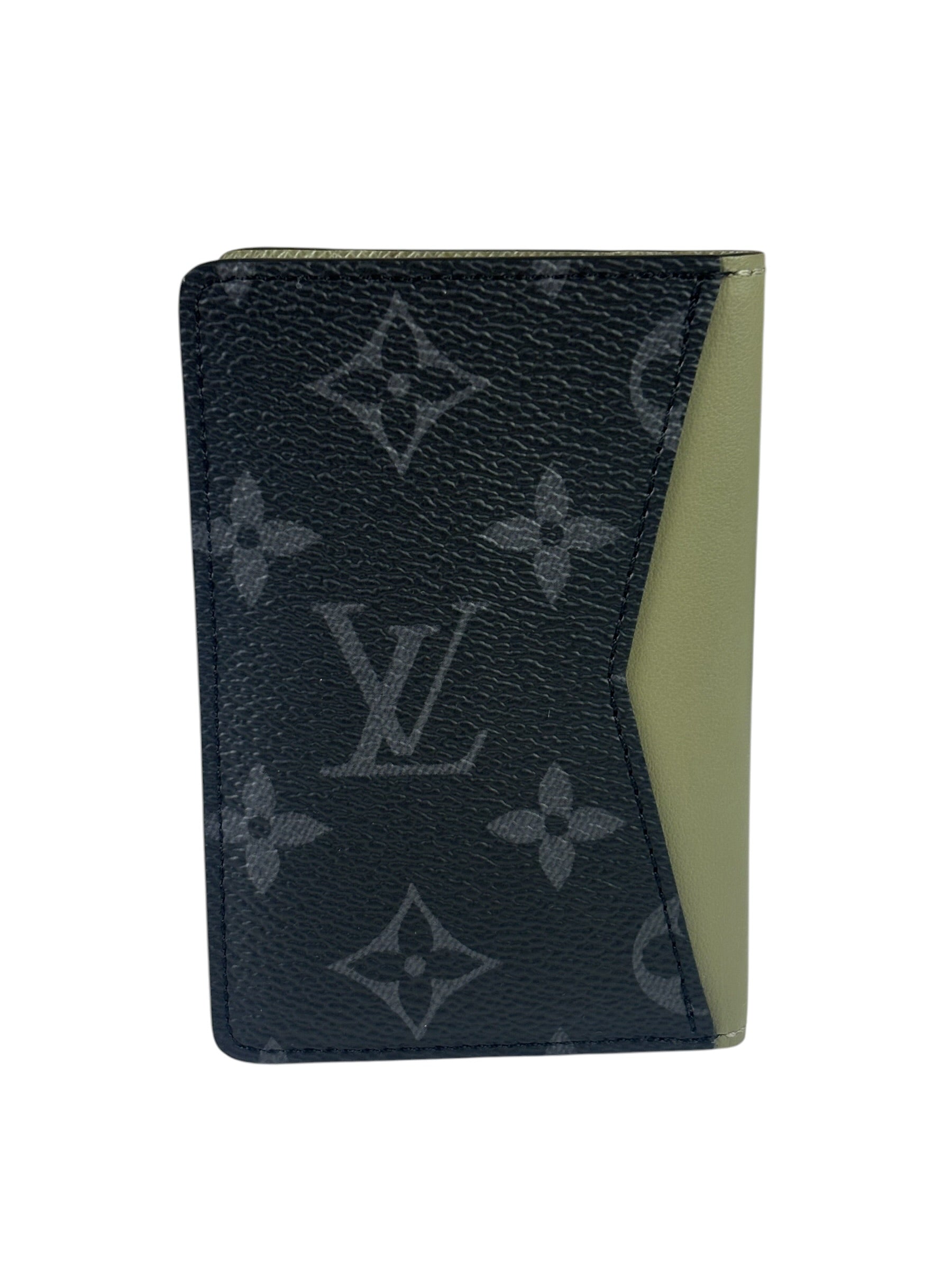 Louis Vuitton Black/Olive Monogram Bi-Fold Card Holder