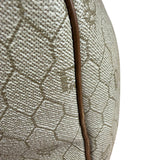 Christian Dior Vintage Beige Honeycomb Boston Bag