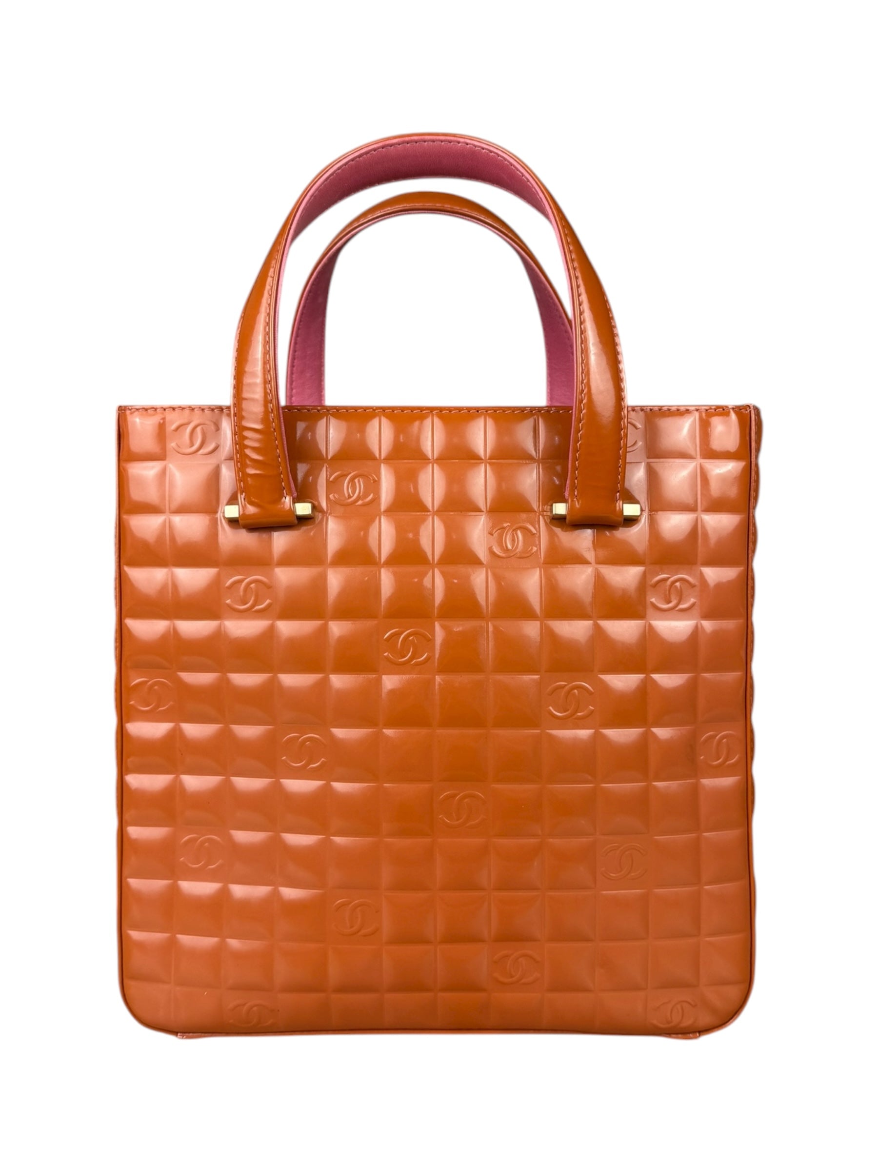 Chanel Chocolate Bar Patent Tote 2002