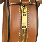 Celine Cuir Triomphe Oval Crossbody Brown