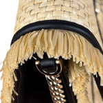 Bvlgari Serpenti Forever Mini Raffia Bag Beige