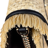 Bvlgari Serpenti Forever Mini Raffia Bag Beige