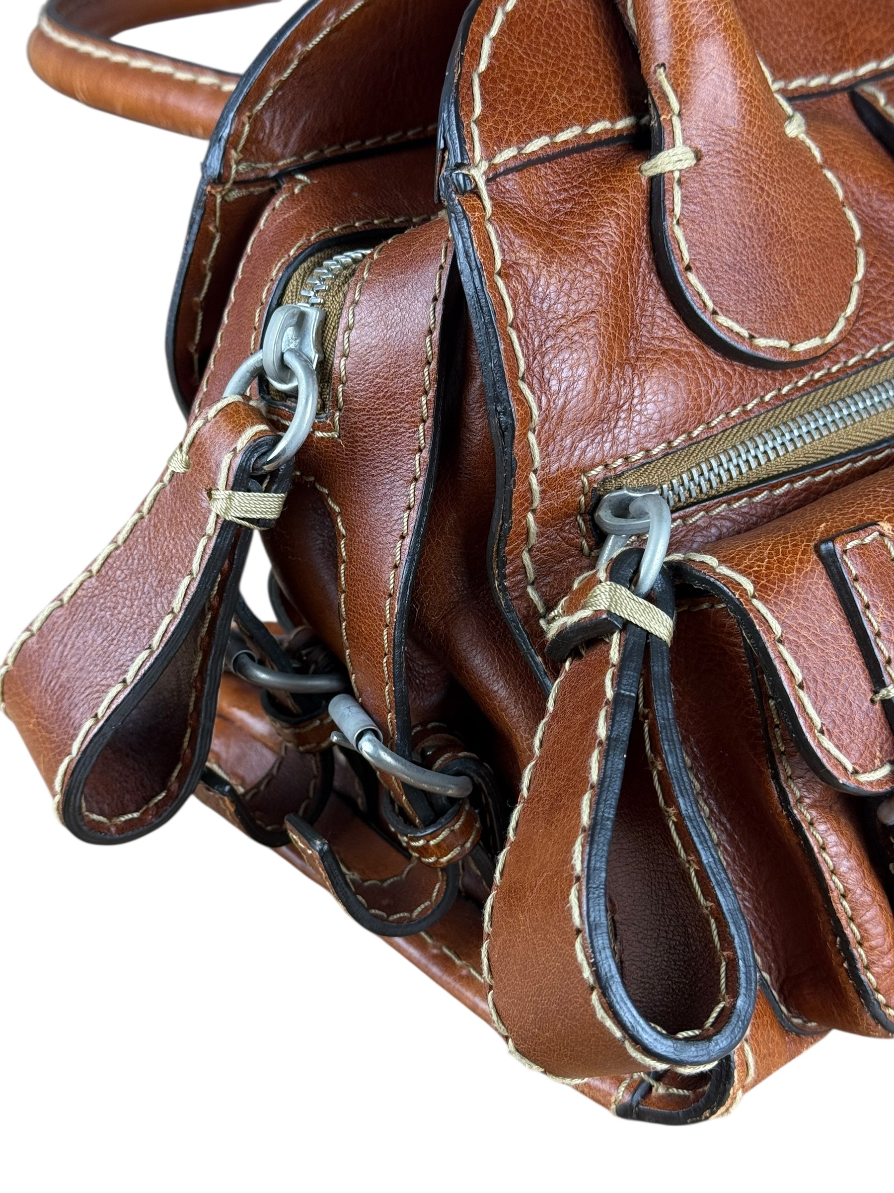 Chloé Vintage Edith Leather Tan Shoulder Bag