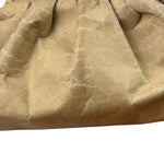 Bottega Veneta Beige Leather Kraft Paper Mini Pouch