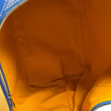 Goyard Blue Leather Goyardine Coated Canvas Shoulder Bag
