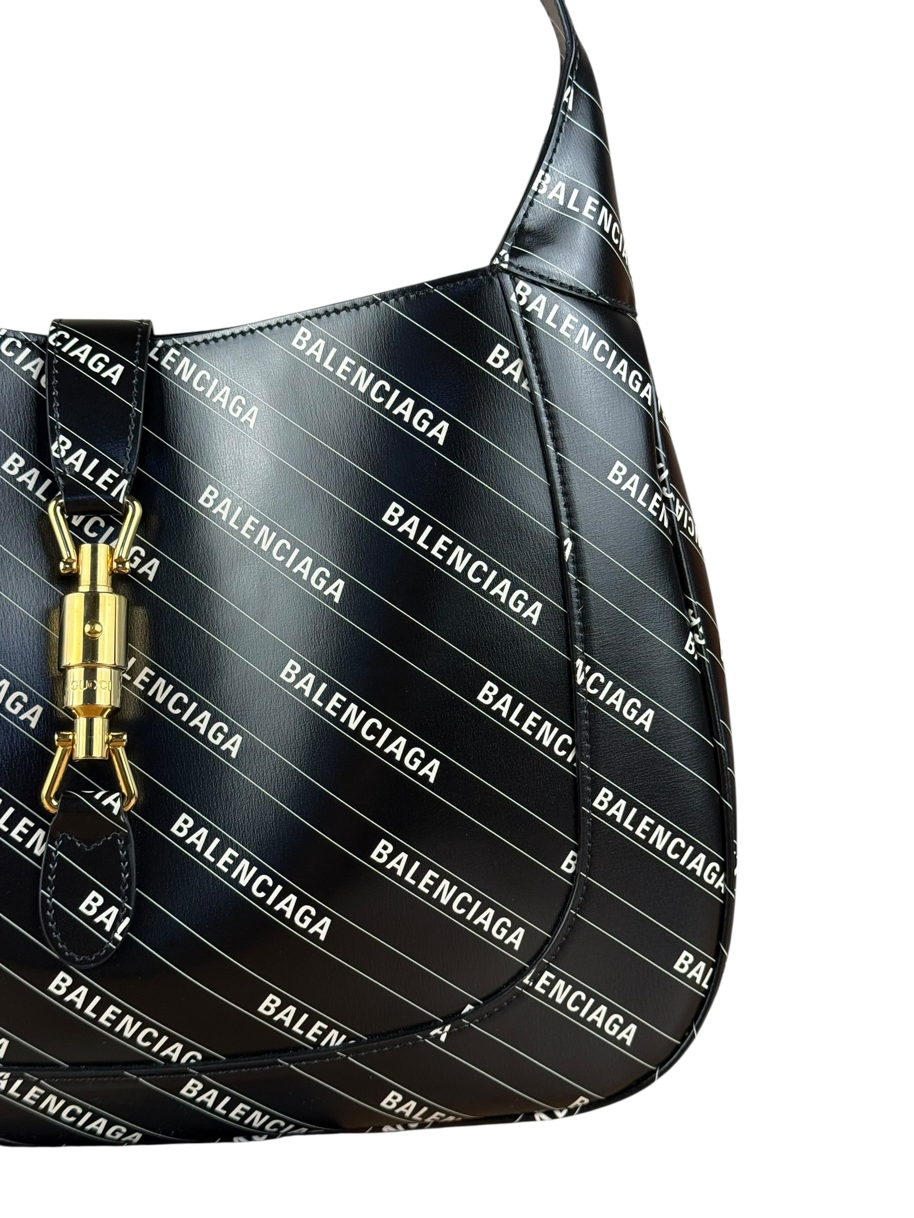Gucci x Balenciaga Hacker Project Jackie 1961 Bag Black