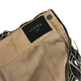 Loewe Gold/Black Multi-Layered Embroidered Ribbon Skirt