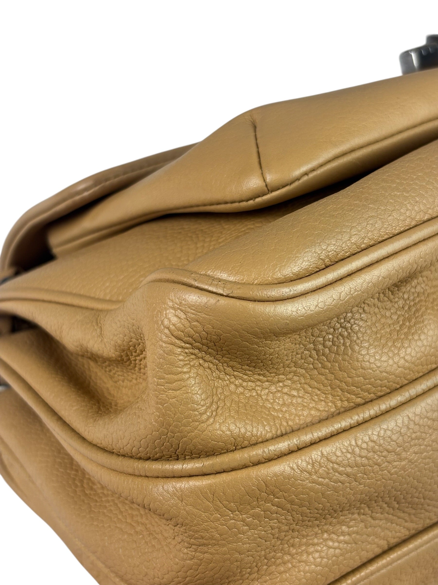 Chanel Beige Leather Reissue Accordion Shoulder Bag 2003