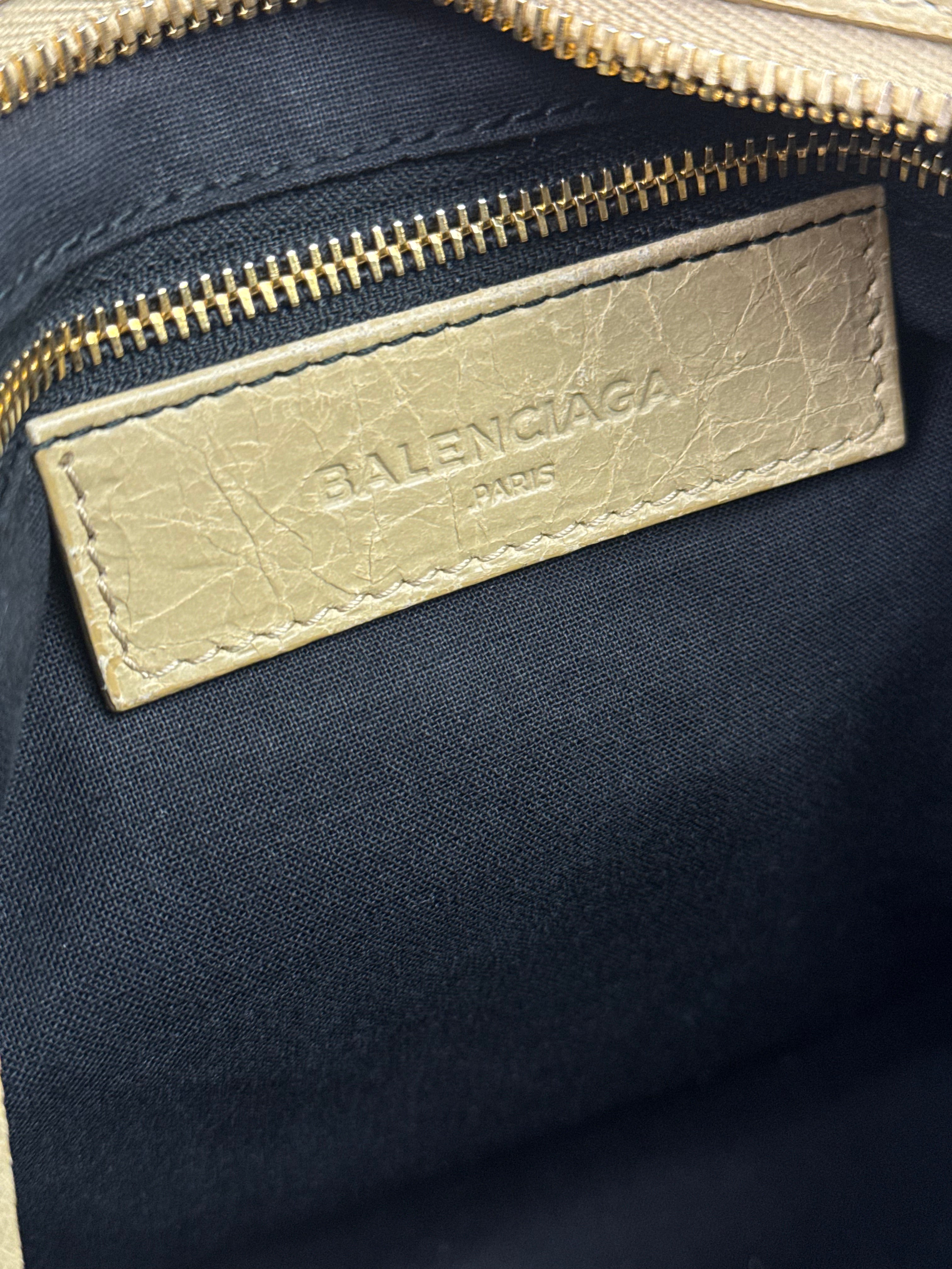 Balenciaga Beige Leather Le City Small Two-Way Bag