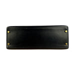 Hermes Kelly 32 Black Box Leather 1991