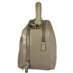 Chanel Beige Quilted Lambskin CC Trendy Bowling Bag 2017