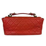 Chanel Red Quilted Caviar Leather Timeless Shoulder Bag 2012