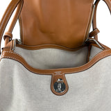 Hermes Toile Swift Canvas/Leather Lindy 30 Beige/Brown 2007
