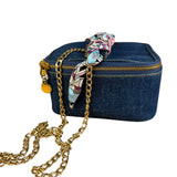 Chanel Denim Vanity Case Handbag 1997