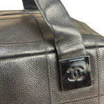Chanel Black Chocolate Bar Bowling Hand Bag - 2003