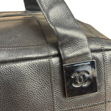 Chanel Black Chocolate Bar Bowling Hand Bag - 2003