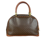 Celine Vintage Macadam Print Bowler Top Handle Bag