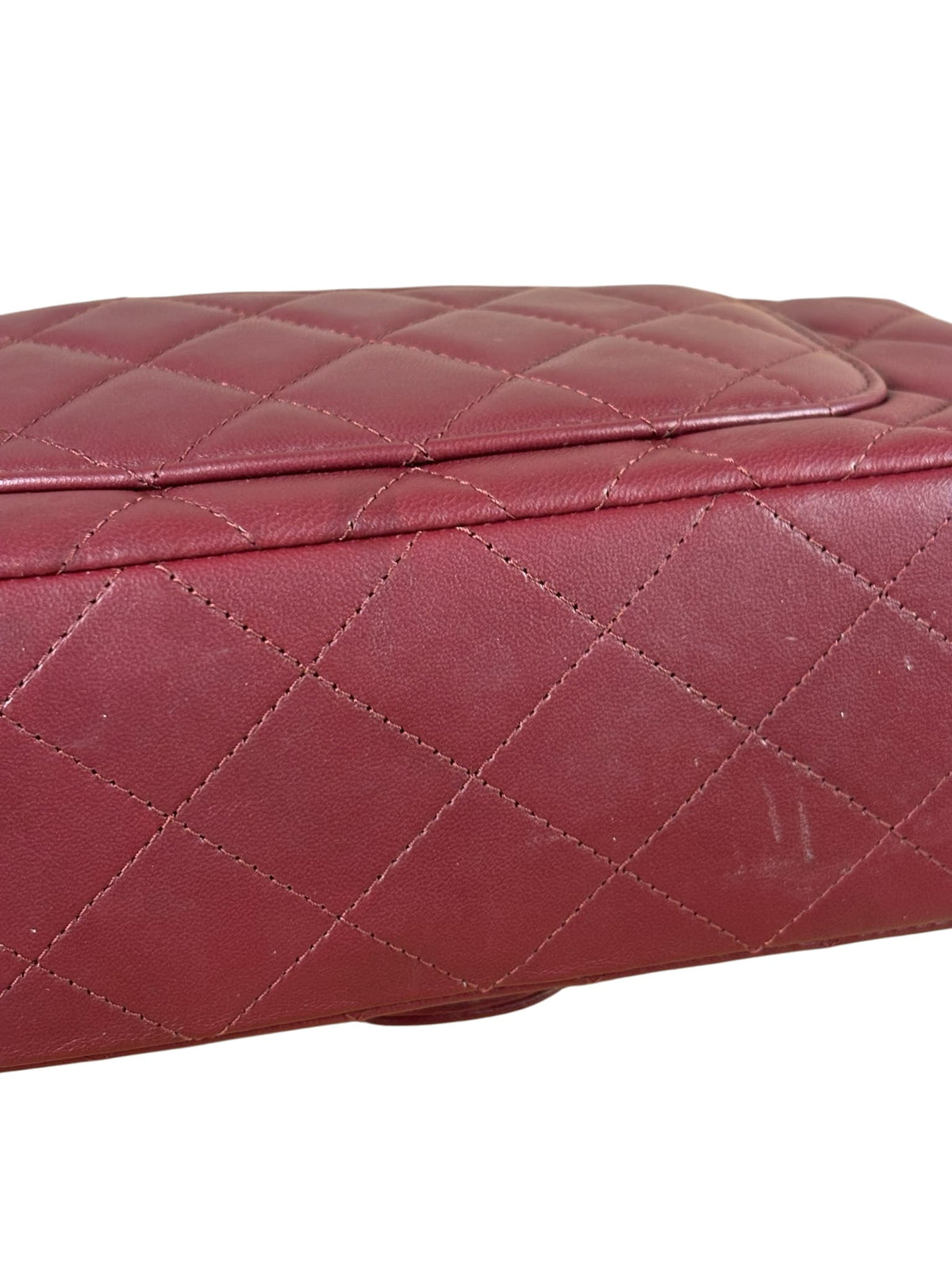 Chanel Burgundy Quilted Lambskin Small Flap Bag 2021