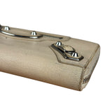Balenciaga Beige Moto Zippy Wallet