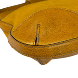 Gucci Mustard Yellow Suede/Leather Trim Hasler Horsebit Hobo Bag