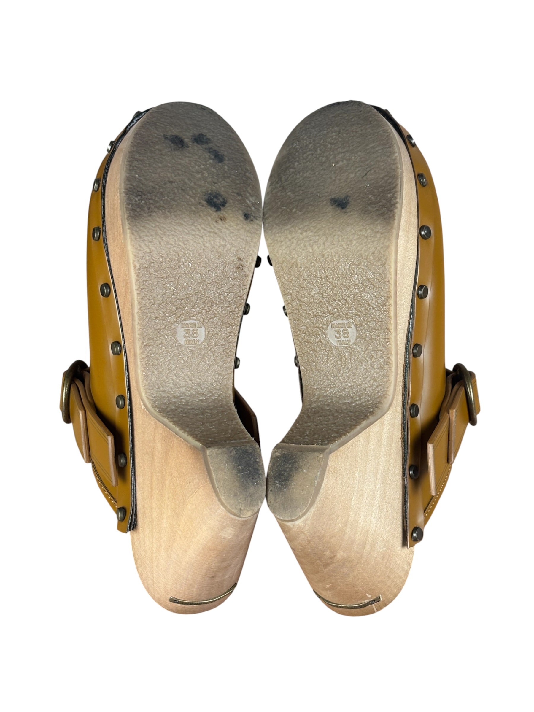 Isabel Marant Camel Brown Marant Titya Leather Clog (Footwear)