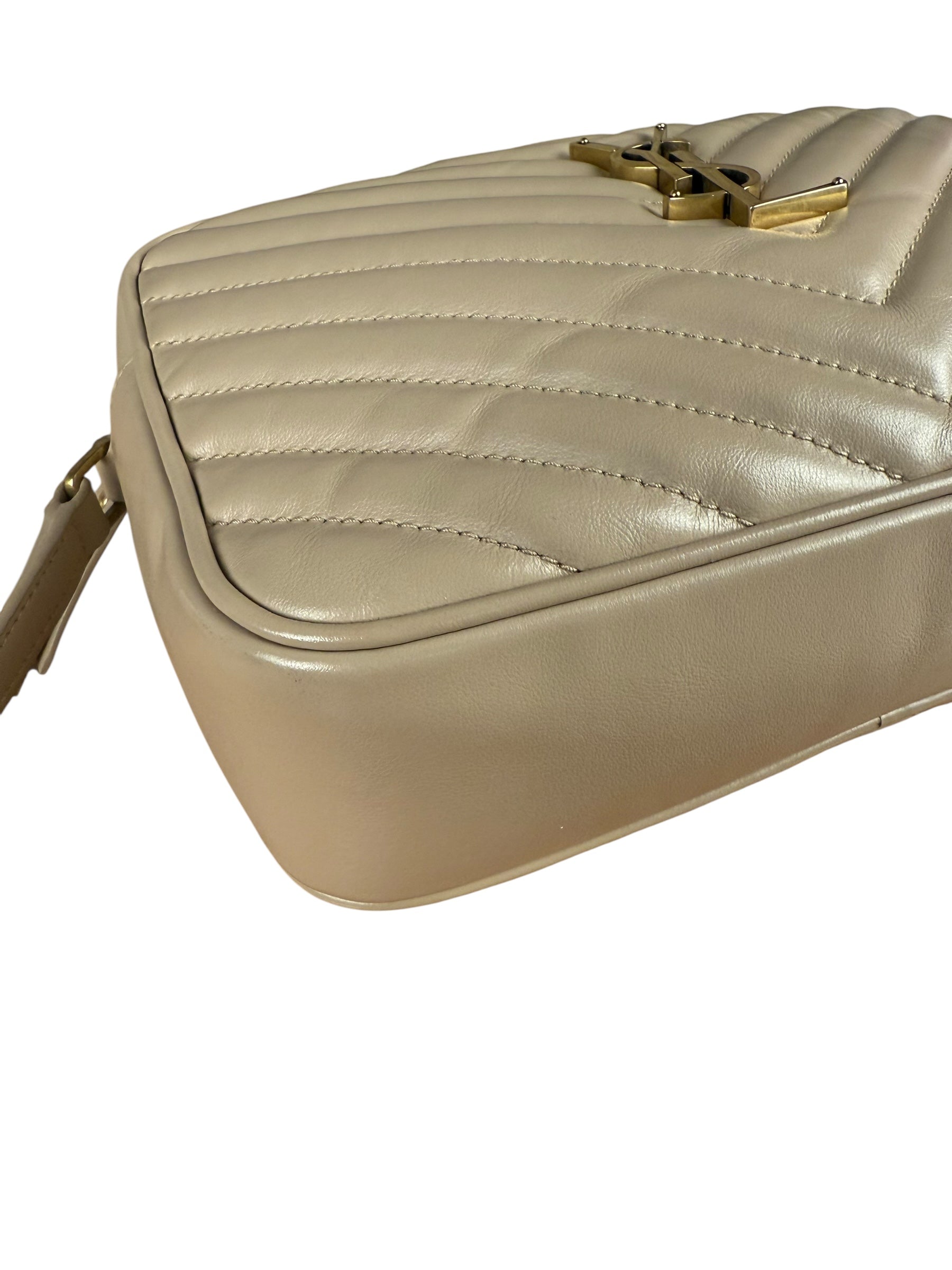 Ysl Lou Zip-Up Quilted Leather Crossbody Bag