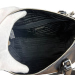 Prada Vintage Black Leather Mini Boston Bag