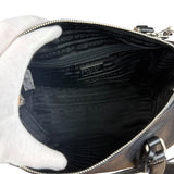 Prada Vintage Black Leather Mini Boston Bag