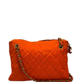 Chanel Orange Quilted Nylon Classic Jersey Camera Bag 2012