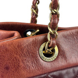 Chanel Bi-Color Burgundy Quilted Soft Elegance Tote 2014