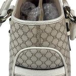 Celine Beige Leather Trim Macadam Boogie Tote