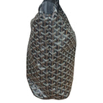 Goyard Brown/Black Leather Boheme Hobo Bag