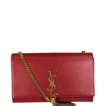 Yves Saint Laurent Red Leather Medium Kate Shoulder Bag