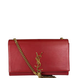 Yves Saint Laurent Red Leather Medium Kate Shoulder Bag