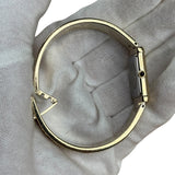 YSL Mother of Pearl Dial 40th Anniversary Gold Bangle