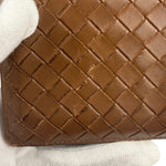 Bottega Veneta Brown Intercciato Bifold Wallet